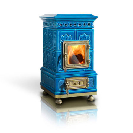 Ceramic wood stoves by La Castellamonte.