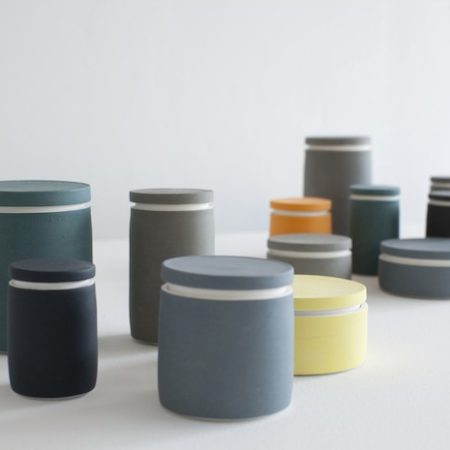 Derek Wilson’s ceramics function as sculpture and functional ware.