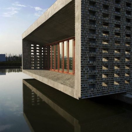 Wang Shu took inspiration for the Ceramic House from an ink stone and his friend's porcelain forms.