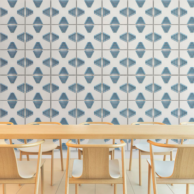 Tile | Hand-Threaded Corset Wall Tiles by Arbutus + Denman