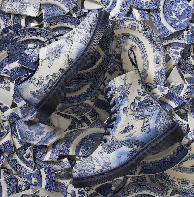Not Clay But… | The Willow Pattern Appears on Doc Martens Boots
