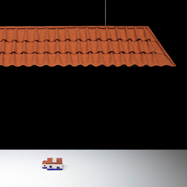 Design + Not Clay But… | Felt Tile Lamps by Luís Nascimento Evoke Rooftops