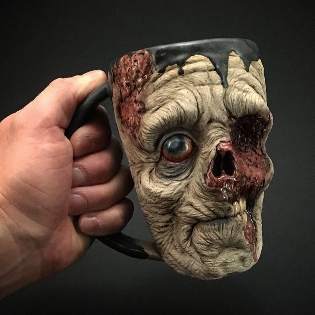 Oddity | Zombie Coffee Mugs are Brains, Brains, and Braaainns
