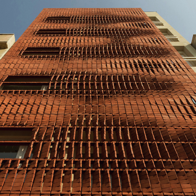 Architecture + Brick | Admun Design Creates Screen of Brick for Privacy