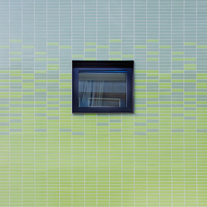 Architecture | Calming Blue Green Tile at blauraum’s School in Germany