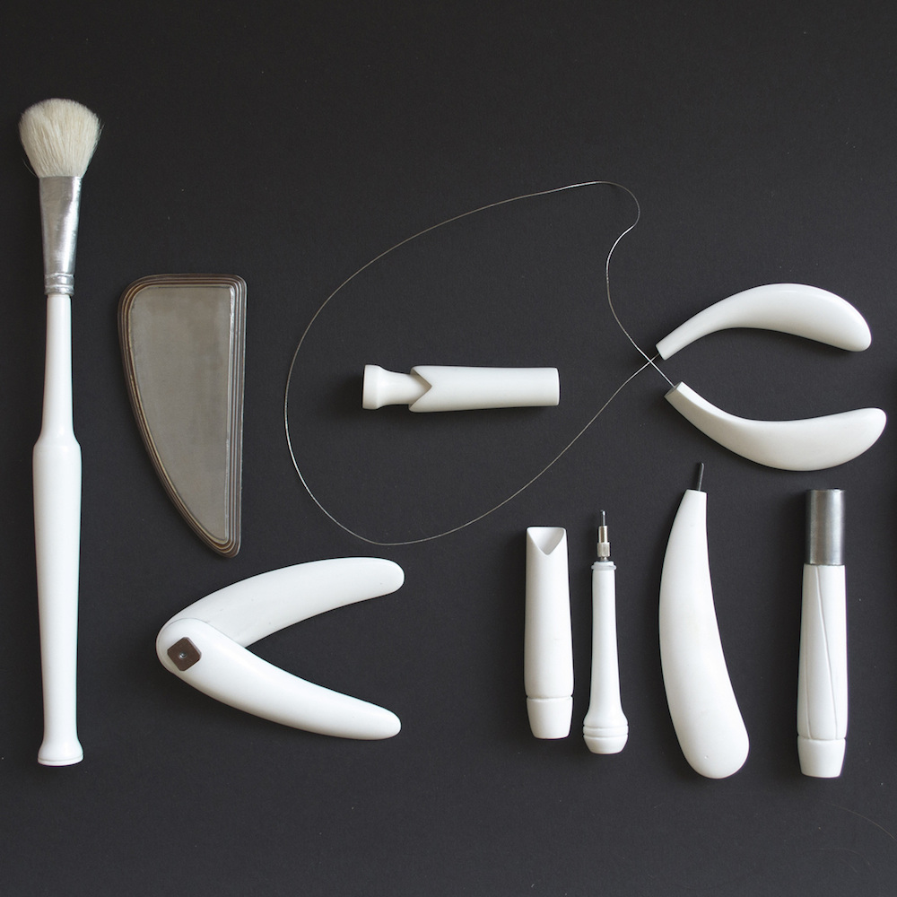 Design | Bone China Throwing Tools by RCA Student Christopher Riggio
