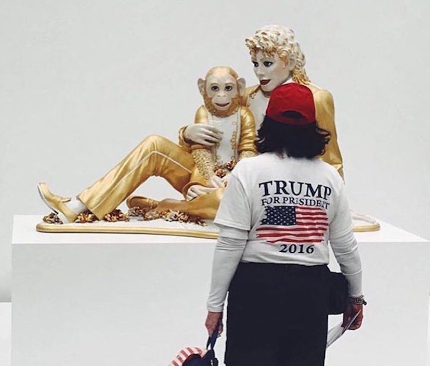 Spotted | A Trump Supporter Encounters Jeff Koons