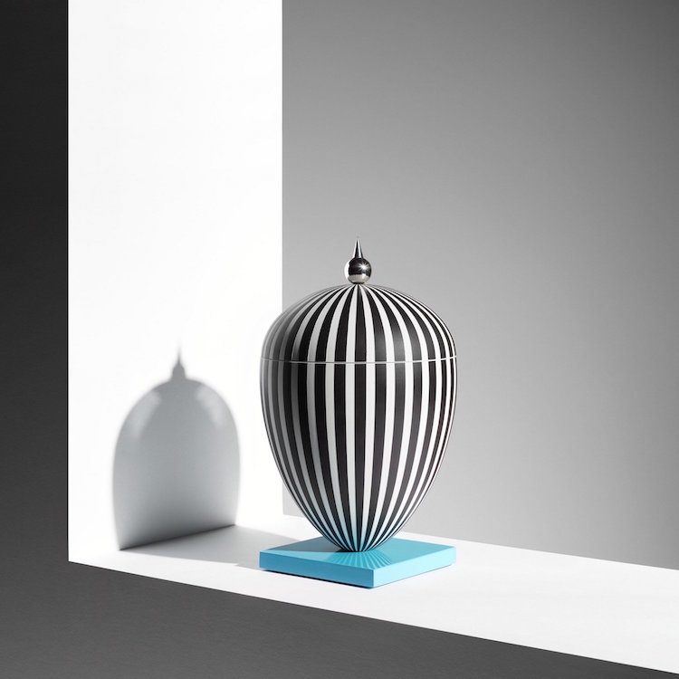 Design | Lee Broom’s Glam Ceramic Stripe Tease and Balancing Act