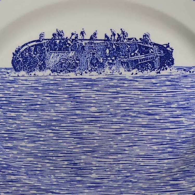 Exhibition | ‘Home Truths,’ Paul Scott’s Brutal Blue and White Porcelain Plates