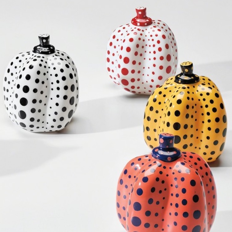 Spotted | TASTE-y Ceramics, Polka Dotted Porcelain Pumpkins and Gun Wielding Figurines