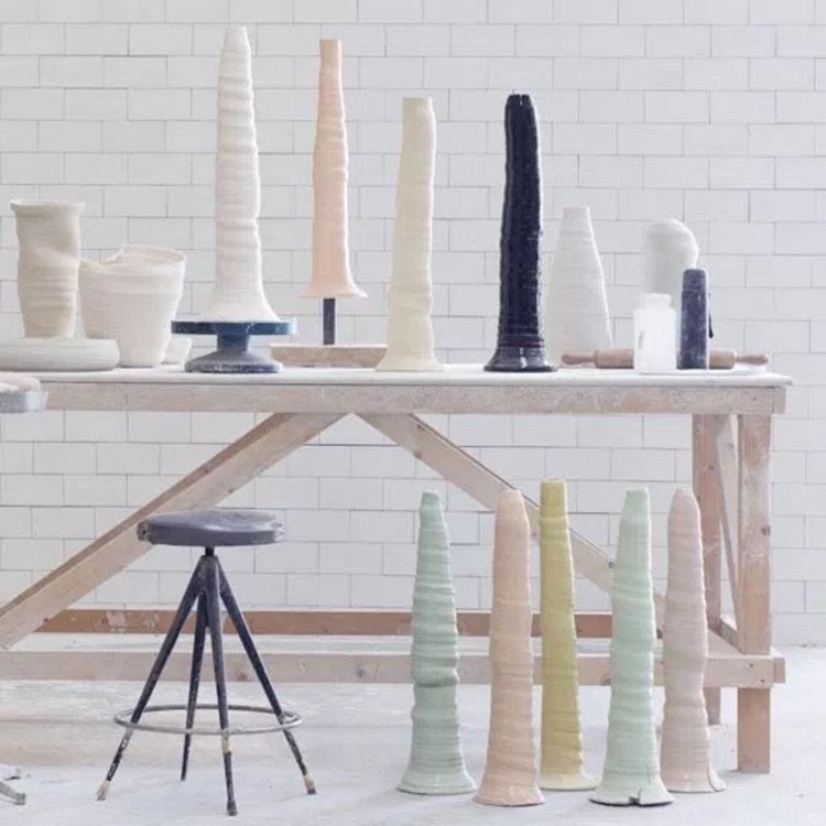Design | Xavier Mañosa’s Fang Collection, Peculiar Porcelain Table Legs + Vases