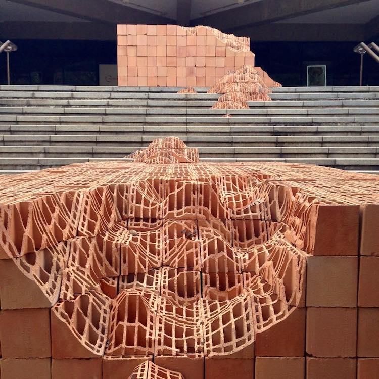 Art | Andrey Zignnatto’s Carved Brick + Eroded Landscapes