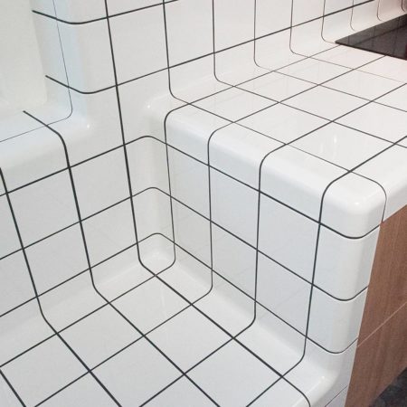 3D Custom Tile Seamlessly Blankets Surfaces